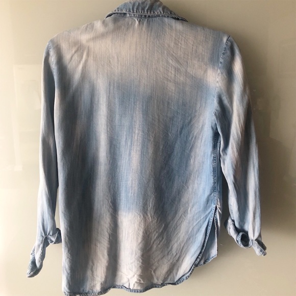 Soft Denim Blouse - Picture 2 of 4